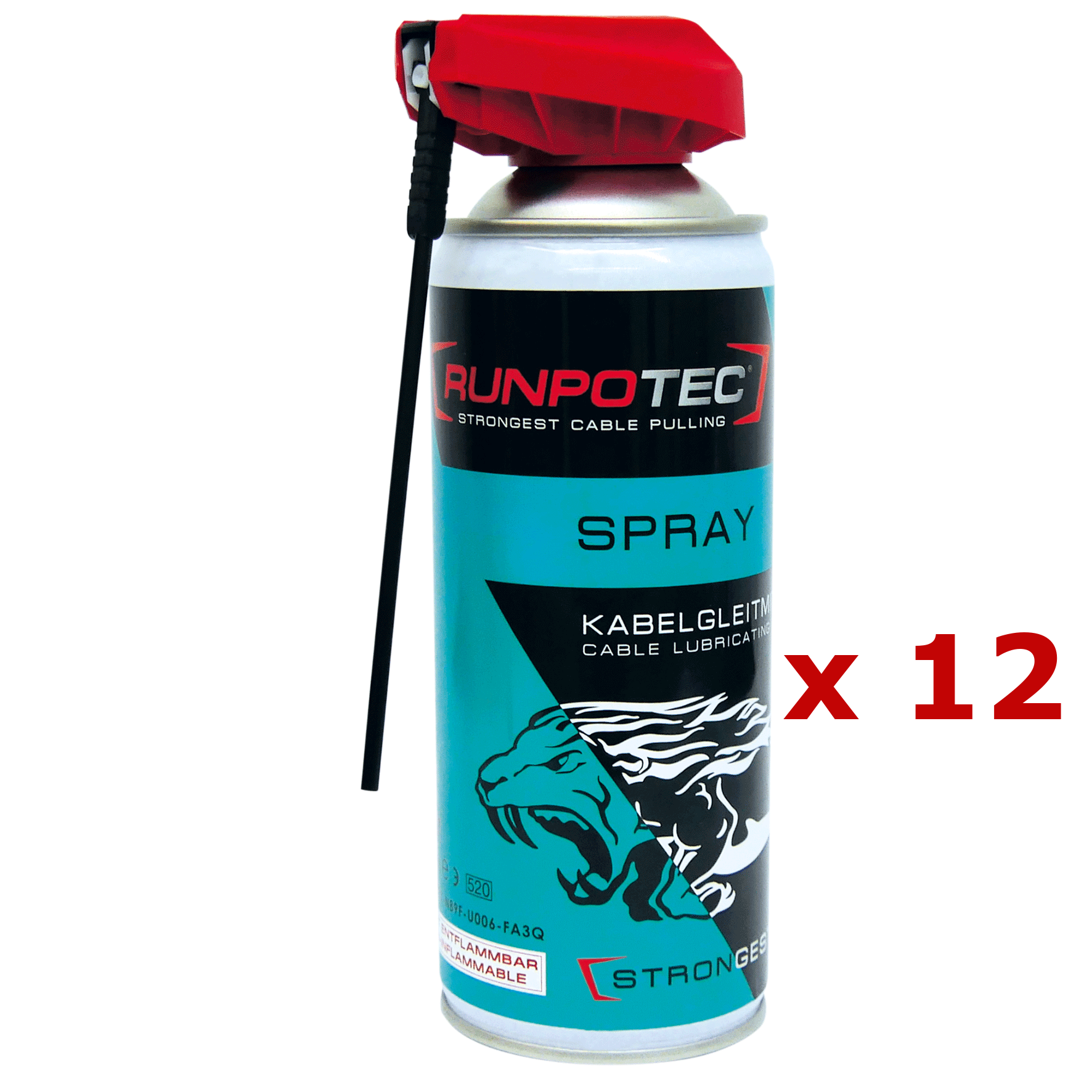 Kabelgleitmittel-Set SPRAY 12 x 400 g (12 Stk. A20523)