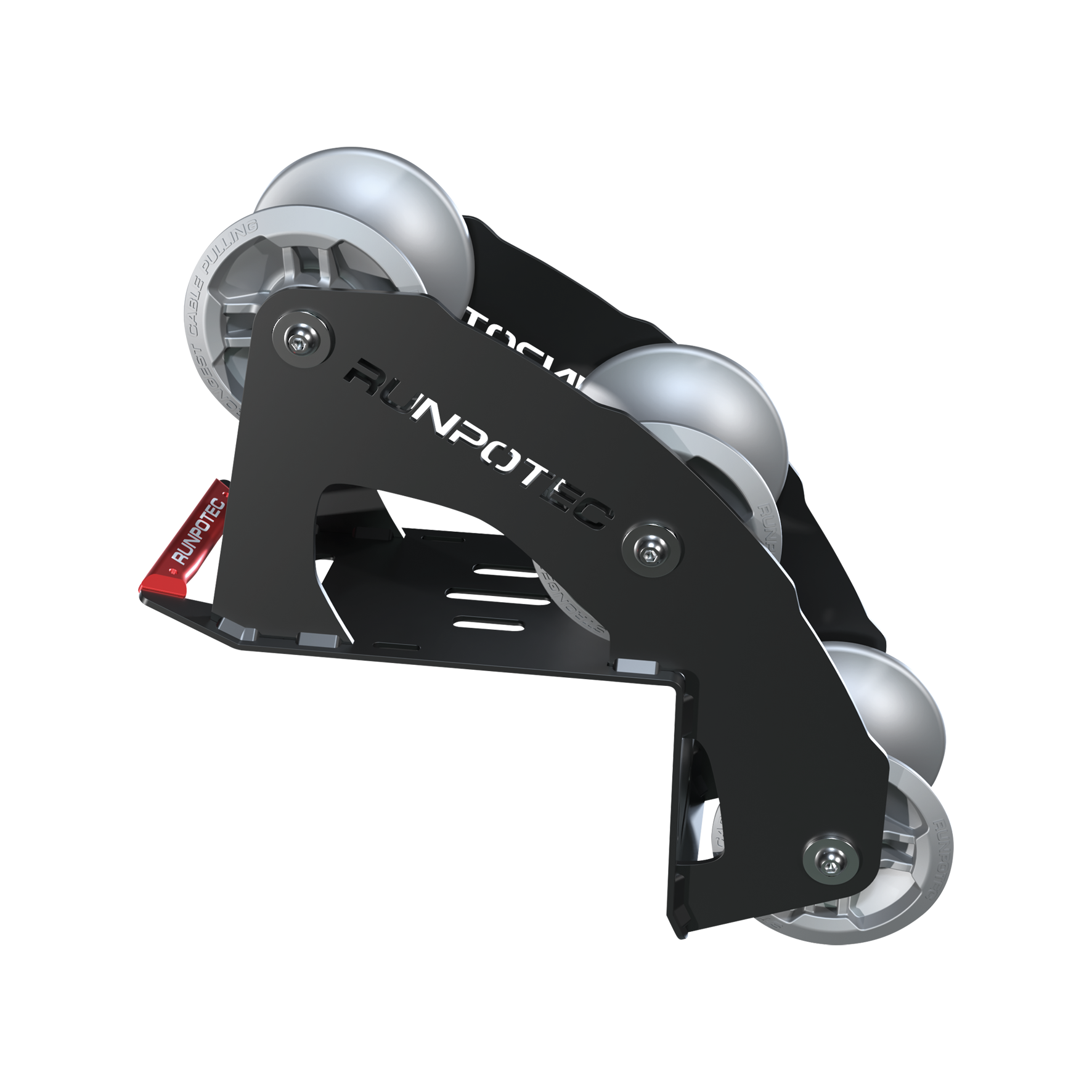 Rouleau de renvoi de câble 90 degrés 3R, rouleaux en aluminium pour charges lourdes avec roulements