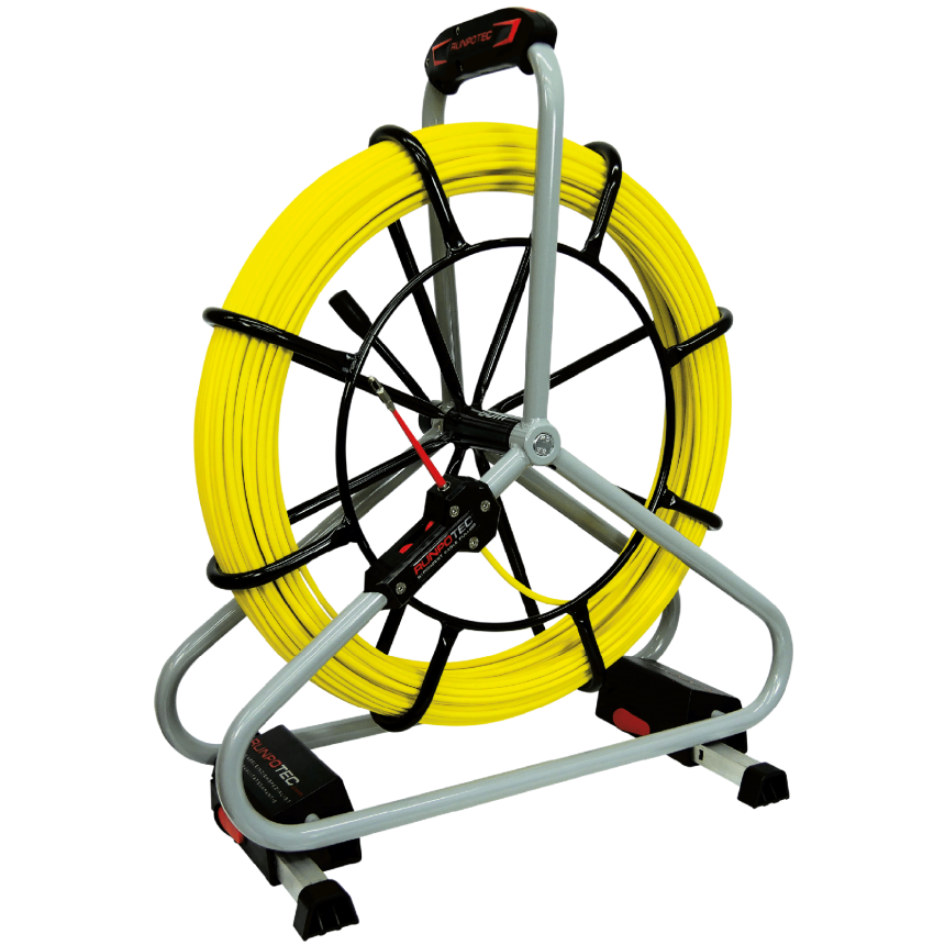 GF6 - Profi-Set - Glasfaserstab &amp;#216; 6 mm - Gewinde RTG &amp;#216; 6 mm, Kabeleinziehhilfe, L&amp;#228;nge: 40 m,