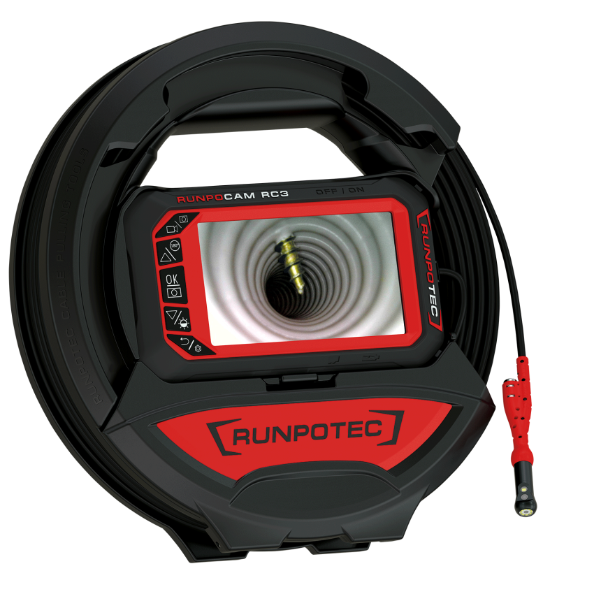 Cam&amp;#233;ra d&amp;#39;inspection RC3 (num&amp;#233;rique) - 15 m, pour l&amp;#39;inspection des tuyaux jusqu&amp;#39;&amp;#224; 15m, &amp;#224; partir d&amp;#39;un