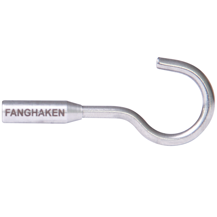 Crochet de capture avec filetage RTG &amp;#216; 6 mm, acier