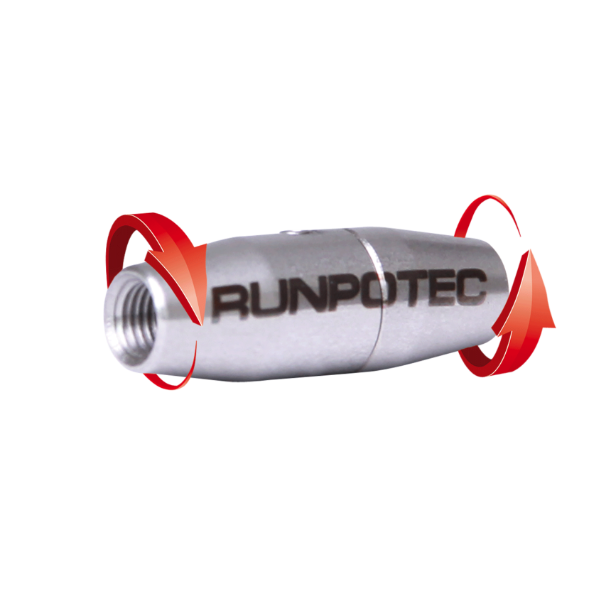 Raccord tournant avec filetage RTG &amp;#216; 12 mm, acier