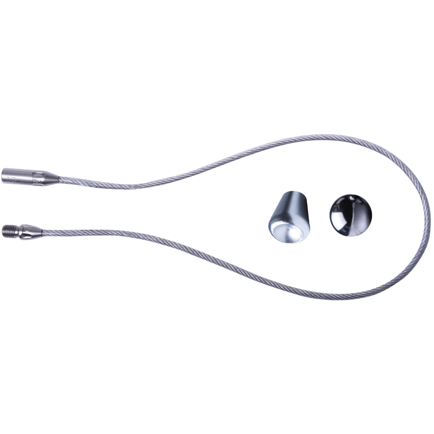 Zugseil 0,5 Meter mit Gewinde RTG &amp;#216; 6 mm mit Magnetkugel (1,5 kg Haftung) und Anfangsbirne,