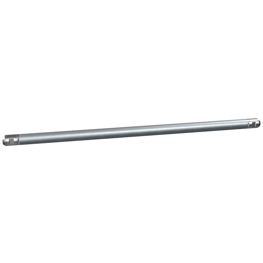 Trommelwelle - L&amp;#228;nge 1150 mm, beidseitige Schwerlastgleitlager und Edelstahlsicherheitsaufnahme, &amp;#216;