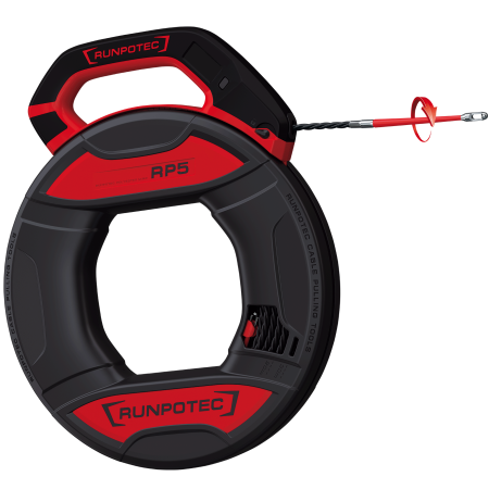 RP5 (RUNPO 5) - Tire-câble professionnel, longueur: 20 m, ruban plastique spécial à triple torsion 