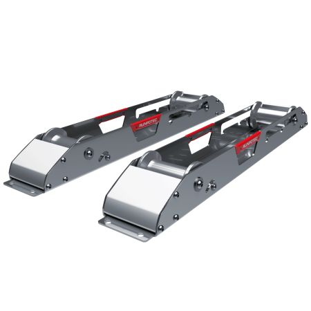 Rails de déroulage AS 900 - Dérouleur de câble, longueur : 900 mm, lot de 2, construction en acier