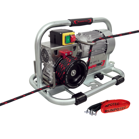 CW 800 E - Treuil cabestan, avec sangle de 3 m, sans trolley, raccordement moteur : 230 V / 50 Hz,