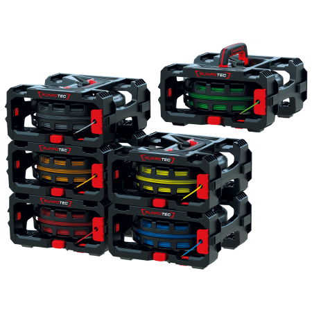 CB 260 Cable Box - Jeu de 6 (6 boîtes) Dérouleur de câble - Dérouleur d'âme simple