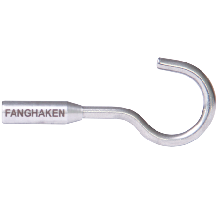 Crochet de capture avec filetage RTG Ø 6 mm, acier