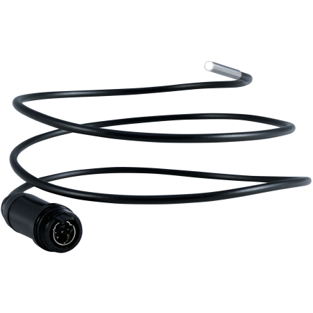 Tête de caméra Ø 3,9 mm (extra mince) - flexible, longueur: 1 m, 2 x LED (à intensité variable),