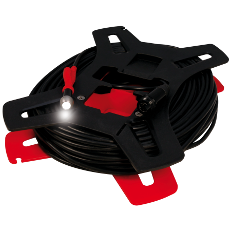 Tête de caméra RC2 avec câble, longueur: 10 m sur bobine, 6 LED intégrées (tête de caméra classe de