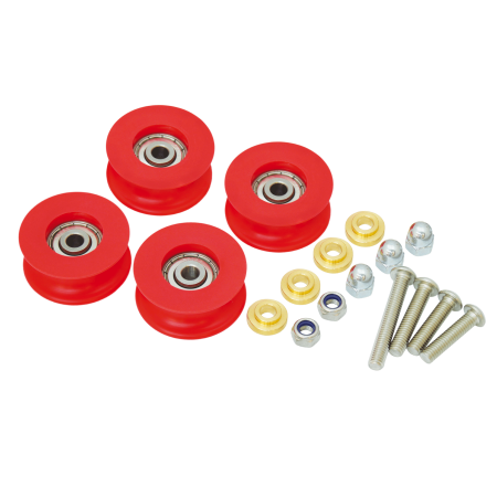 Kit de rouleaux de sortie pour dévidoirs Ø 730 mm et 1000 mm, vis de fixation