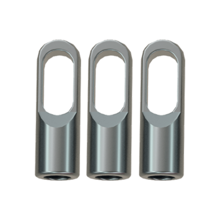 GF3 SLIM Jeu d'anneaux de traction Ø 4,5 mm, 3 pièces, acier inoxydable, filetage RTG Ø 3