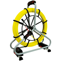 GF6 - Profi-Set - Glasfaserstab &amp;#216; 6 mm - Gewinde RTG &amp;#216; 6 mm, Kabeleinziehhilfe, L&amp;#228;nge: 40 m,