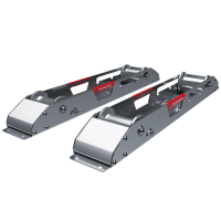 Rails de d&amp;#233;roulage AS 900 - D&amp;#233;rouleur de c&amp;#226;ble, longueur : 900 mm, lot de 2, construction en acier