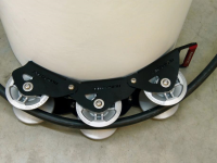 Kabelumlenkrollen-Kette - 3-gliedrig, Aluminium-Schwerlastrollen mit Edelstahlkugellager,