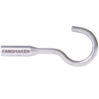 Crochet de capture avec filetage RTG &amp;#216; 6 mm, acier