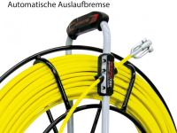 GF11 - Glasfaserstab &amp;#216; 11mm mit RUNPOTEC Gewinde RTG &amp;#216; 12 mm, L&amp;#228;nge: 120 m, Kabeleinziehhilfe