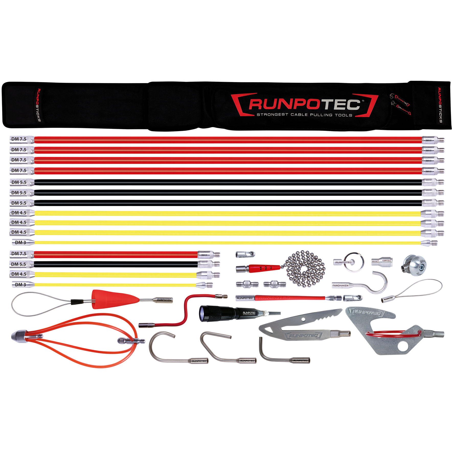 RUNPOSTICKS Paquet de 35 pièces, aide à l'insertion de câbles pour câbles non guidés,