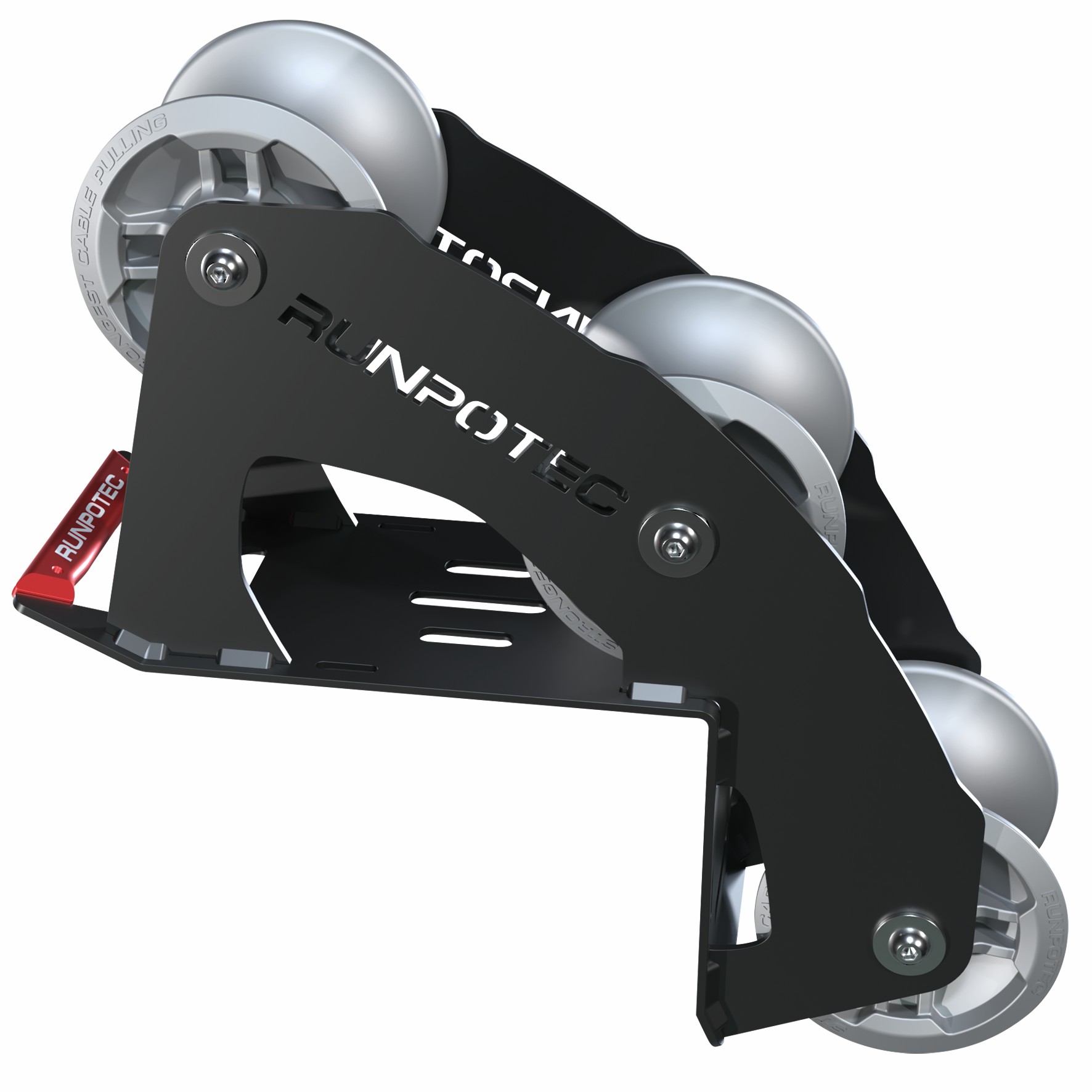 Rouleau de renvoi de c&#226;ble 90 degr&#233;s 3R, rouleaux en aluminium pour charges lourdes avec roulements