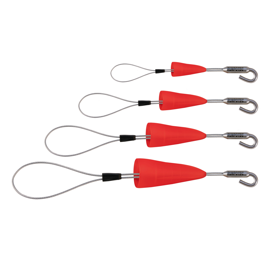 Boucles de tirage de c&amp;#226;bles avec capuchons de protection, crochets - lot de 4