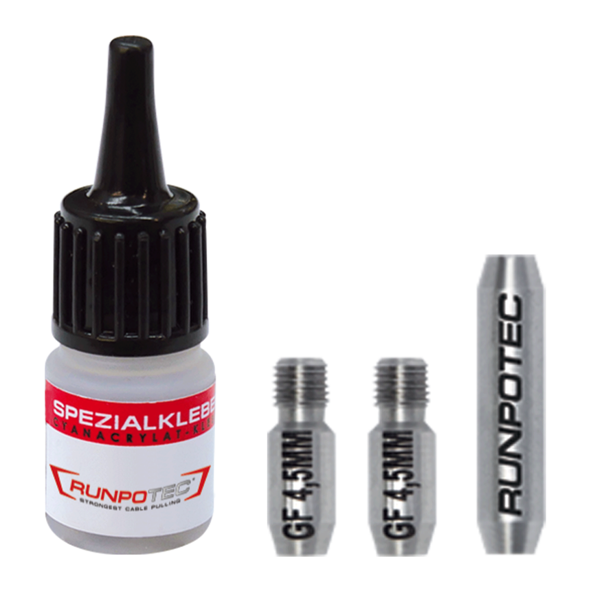 Kit de r&amp;#233;paration GF4.5 - &amp;#216; 4,5 mm avec filetage RTG &amp;#216; 6 mm, 4 pi&amp;#232;ces, acier