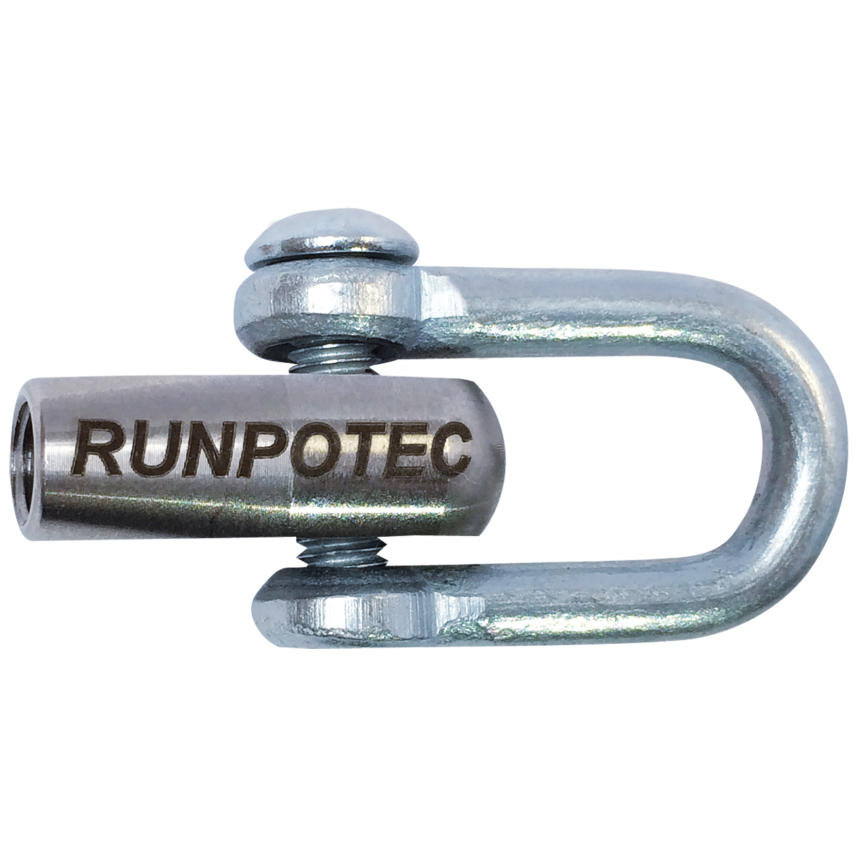 Manille avec filetage RTG &amp;#216; 12 mm, acier inoxydable/acier