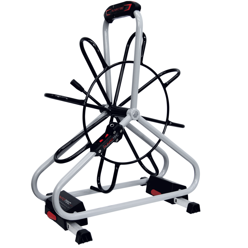 Profi Stahlhaspel &amp;#216; 530 mm f&amp;#252;r &amp;#216; 6 mm, inkl. Doppelauslaufsystem,