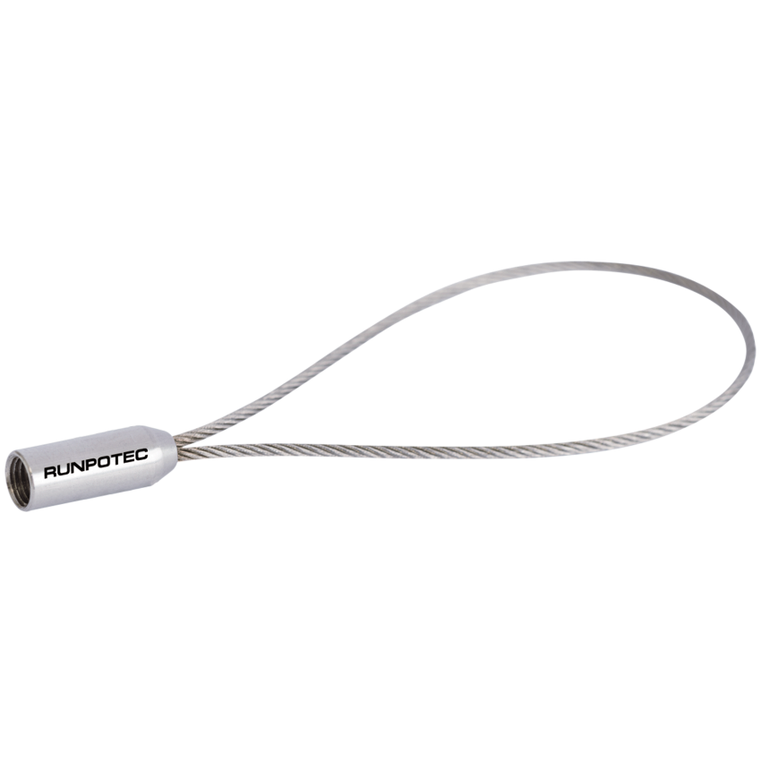 Boucle de traction &amp;#216; 1,5 mm - avec filetage RTG &amp;#216; 6 mm, longueur de boucle: 85 mm, c&amp;#226;ble en acier