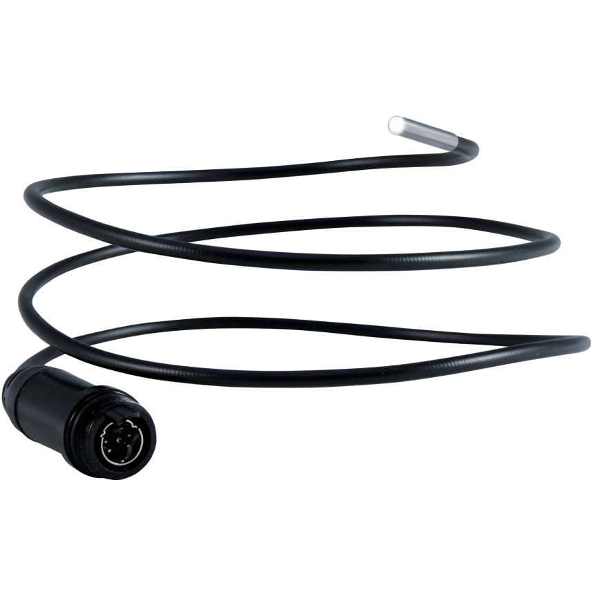 T&amp;#234;te de cam&amp;#233;ra &amp;#216; 3,9 mm (extra mince) - flexible, longueur: 1 m, 2 x LED (&amp;#224; intensit&amp;#233; variable),