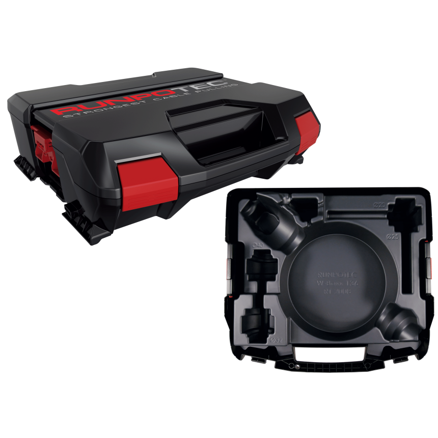 RUNPOTEC Coffret syst&amp;#232;me avec RT 2008 Garniture de coffret - plastique PP (r&amp;#233;sistant aux chocs et