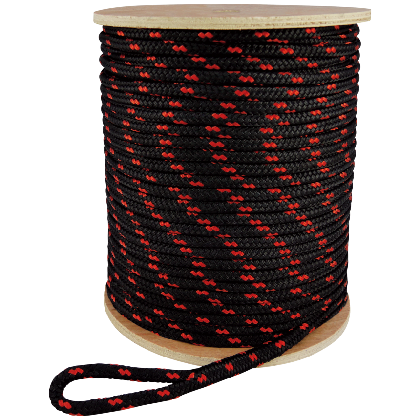 C&amp;#226;ble de traction &amp;#216; 12 mm sur tambour, longueur 350 m, c&amp;#226;ble en polyester, charge de rupture totale