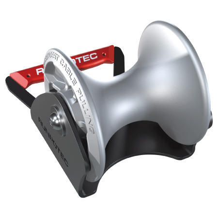 Poulie de renvoi de c&#226;ble pour la gaine, galets en aluminium pour charges lourdes avec roulement &#224;