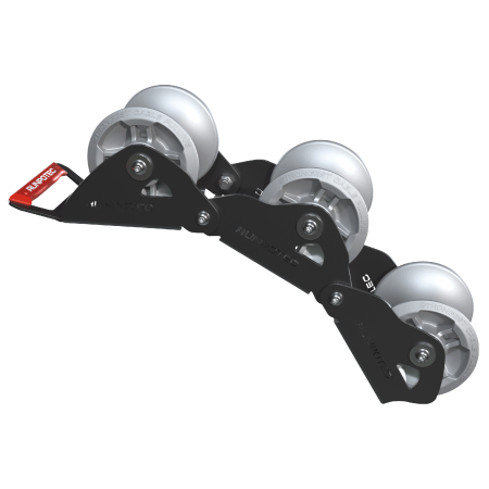Cha&#238;ne &#224; rouleaux de renvoi de c&#226;bles - 3 maillons, rouleaux en aluminium pour charges lourdes avec