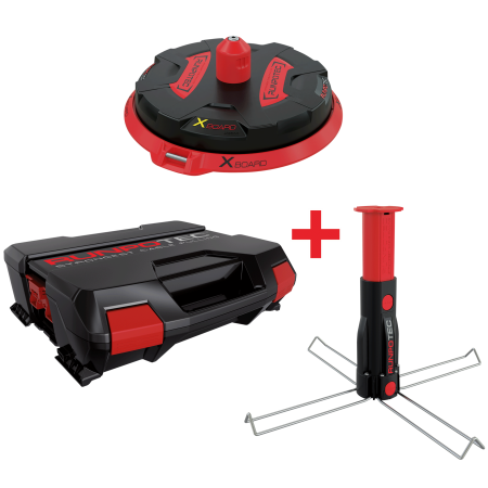 XB 300 - SET COMPLET - d&#233;rouleur de c&#226;ble professionnel universel + mandrin multifonction dans une