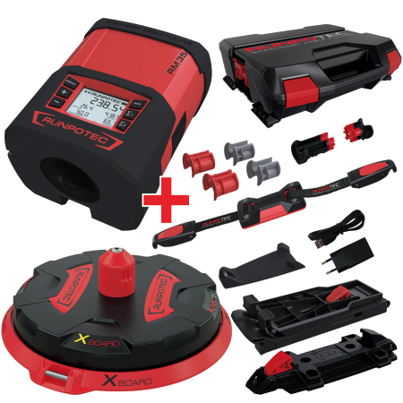 RUNPOMETER RM35 + XB 300 - Appareil de mesure num&#233;rique de la longueur des c&#226;bles + d&#233;rouleur de