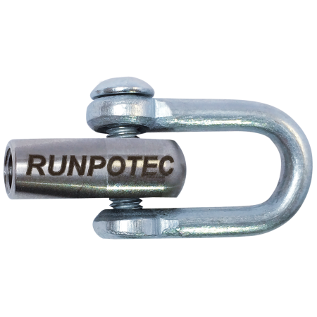 Manille avec filetage RTG &#216; 6 mm, acier inoxydable/acier