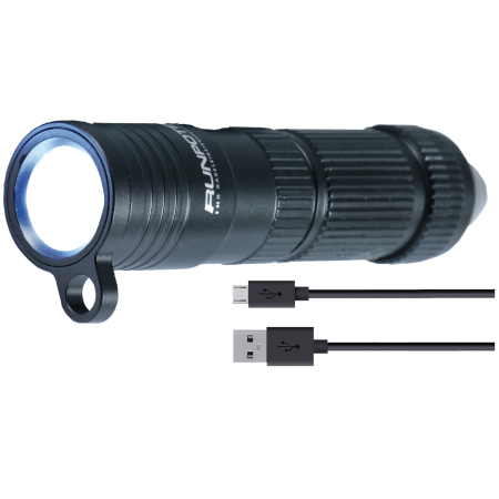 LED-AKKU-Hochleistungslampe 320 Lumen - 2 x Gewinde RTG &#216; 6 mm, inkl. USB-Ladekabel und Akku,