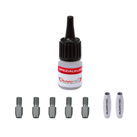 GF3 SLIM Kit de r&#233;paration &#216; 3 mm, 8 pi&#232;ces, acier inoxydable, filetage RTG &#216; 3