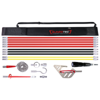 RUNPOSTICKS Comfort Set, tire-c&amp;#226;bles pour c&amp;#226;bles non guid&amp;#233;s, 19 pi&amp;#232;ces, tiges en basalte, enrob&amp;#233;es