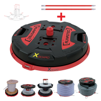 X BOARD XB 500 - d&amp;#233;rouleur de c&amp;#226;ble professionnel universel, plastique sp&amp;#233;cial, &amp;#216; 500 mm, largeur du