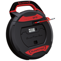 GF3 - Outil de tirage de c&amp;#226;ble avec compteur num&amp;#233;rique, longueur: 30 m, tige en fibre de verre &amp;#216; 3