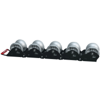 Kabelumlenkrollen-Kette - 5-gliedrig, Aluminium-Schwerlastrollen mit Edelstahlkugellager,