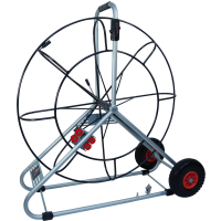 Steel reel &amp;#216; 1000 mm/39,3701 in. mobile for &amp;#216; 11 mm/0,4331 in., incl. double run-out system and