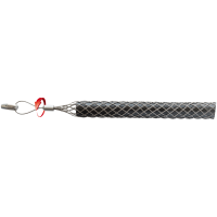 Kabelziehstrumpf &amp;#216; 70 - 85 mm mit Schlaufe und Gewinde RTG &amp;#216; 6 mm und 12 mm, Edelstahlgeflecht
