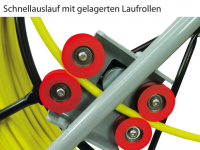 GF15 - Glasfaserstab &amp;#216; 15mm mit RUNPOTEC Gewinde RTG &amp;#216; 12 mm, Kabeleinziehhilfe, L&amp;#228;nge: 250 m,