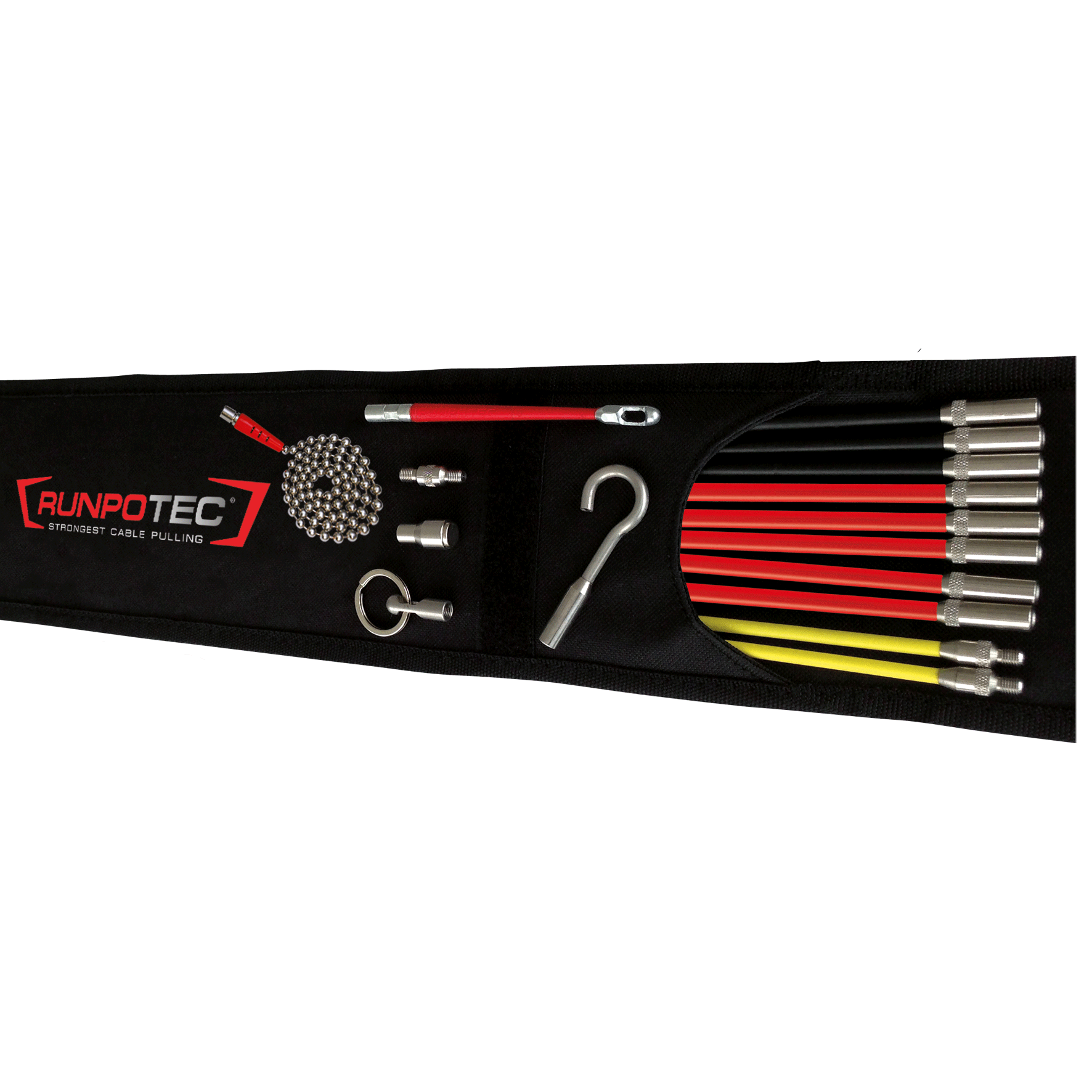 Tige En Fibre De Verre Télescopique 40 M, Diamètre 6 Mm, Filetage RTG - Pour Travaux De Câblage, Charge 320 Kg - Runpotec